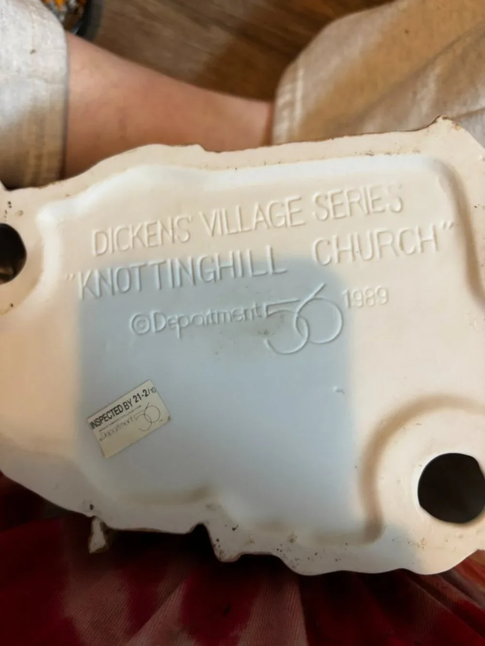 Department 56 Christmas village light up building Knottinghill Church